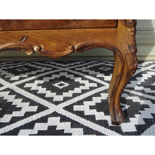 Louis XV Style Chest of Drawers in Walnut, 1950s For Sale - Image 12 of 18