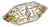 14k Two Tone Gold 0.20carets Diamond Filigree Brooch For Sale