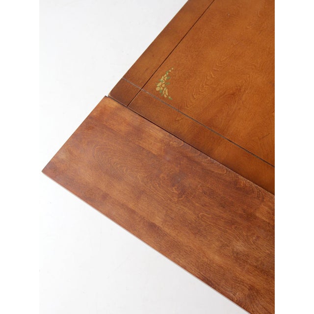 Vintage 1940s Kitchen Table With Slide Out Extensions For Sale - Image 9 of 12