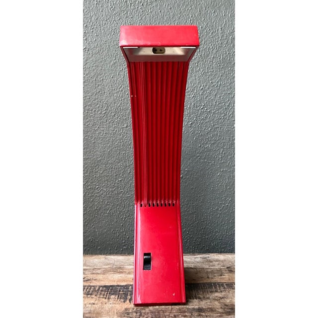 Vintage Italian Marco Zotta Red Arched Desk Lamp For Sale - Image 10 of 17