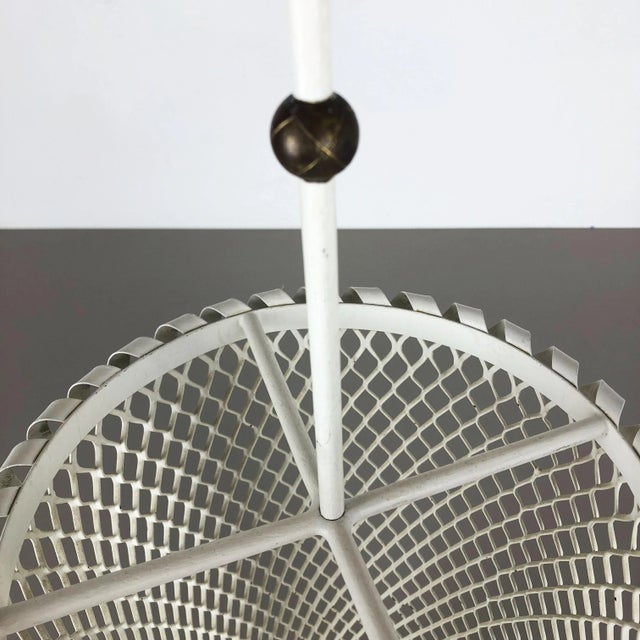 Mid-Century Modern French Metal Umbrella Stand in the style of Mathieu Matégot, 1960s For Sale - Image 13 of 18