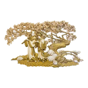 1973 Burwood Japanese Man & Woman Bonsai Wall Art