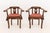 Modern Pair of Lyre Form Back Walnut Tub Chairs For Sale - Image 3 of 11