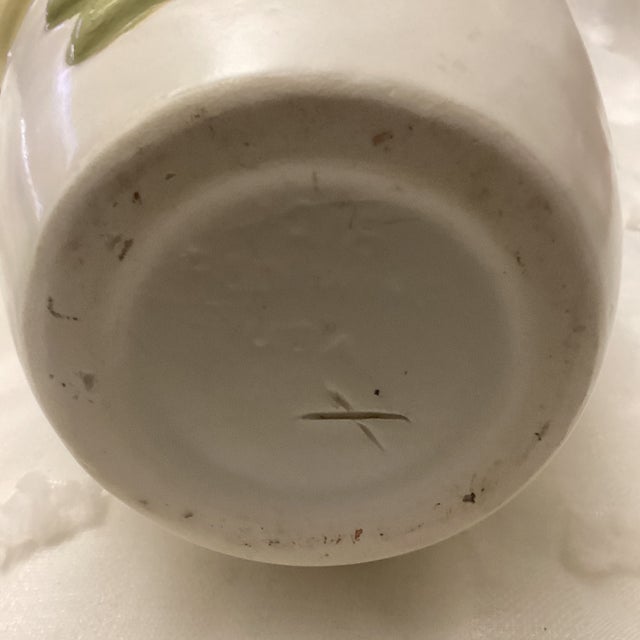 Mid 19th Century Mid 19th Century Red Wing Magnolia Pottery Vase For Sale - Image 5 of 5