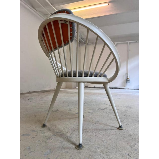 White Circle Chair by Yngve Ekström for Swedese For Sale - Image 5 of 11