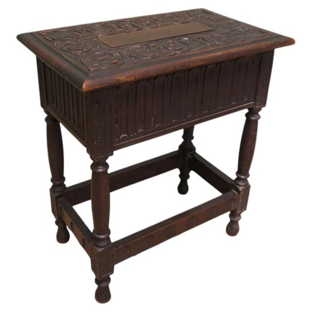 Brown 19th Oak Joint Coffin Table For Sale - Image 8 of 8