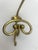 Vintage French Brass Wall Triple Coat Hook For Sale - Image 9 of 12