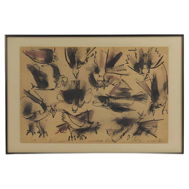 Birds, Work on Cardboard, Camilo Otero For Sale