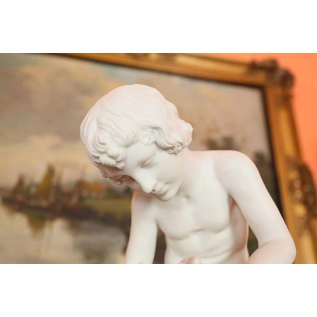 Boy with Thorn in Biscuit Porcelain For Sale - Image 3 of 7