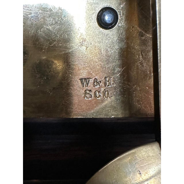 Antique Tiffany & Co. Architectural Oak Bracket Clock | English Case, German 5-Gong Movement | Circa 1900 For Sale - Image 15 of 18
