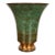 Carl Sorensen Art Deco Verdigris Bronze Trumpet Vase For Sale