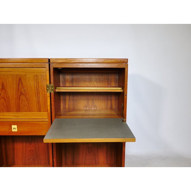 Mid-Century Folding Teak Bar Cabinet by Reno Wahl Iversen for Skovby, 1960s For Sale - Image 10 of 18