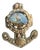 Victorian Anchor Seashell Maritime Diorama in Beech and Glass For Sale