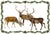 Charming Winter Decor Lumbar Pillow Reindeer Gathering 13" x 19" White Linen with Knife Edge Finish Hidden Zipper in Back...