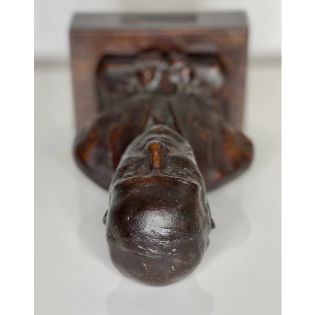 Bronze Mid Century Bronze Bust For Sale - Image 8 of 10