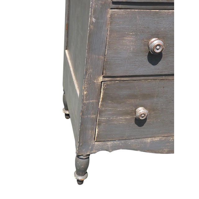 Early 19th Century 19th Century Painted Sheraton Chest For Sale - Image 5 of 11