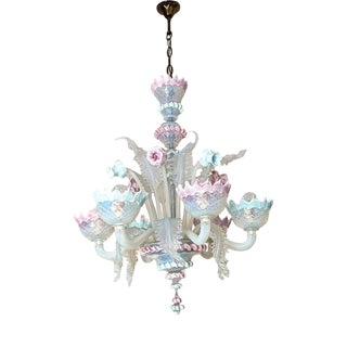 Murano Glass Chandelier from Ca Rezzonico, 1980s For Sale