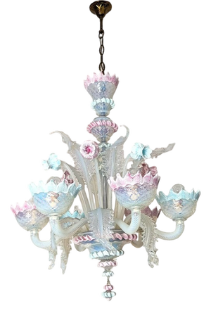 Murano Glass Chandelier from Ca Rezzonico, 1980s