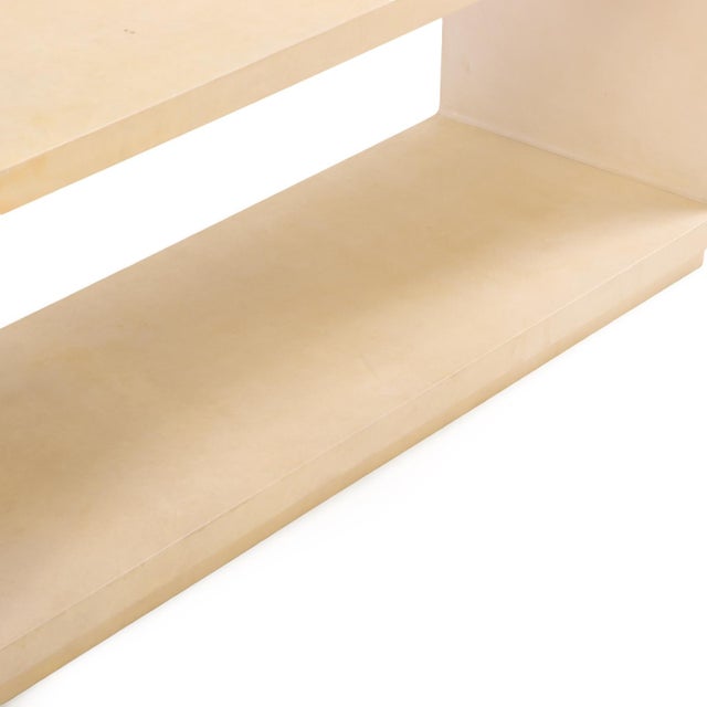Early 21st Century Contemporary Parchment Coffee Table or Bench For Sale - Image 5 of 7
