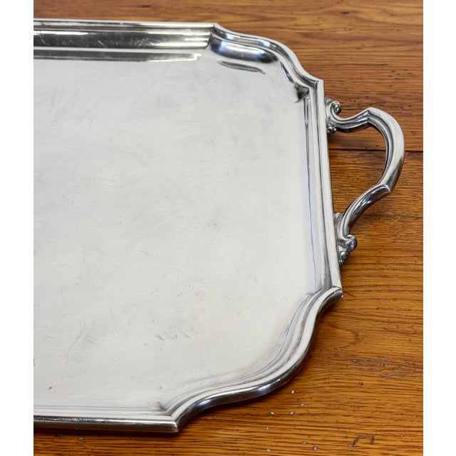 Vintage Elgin Unity Silverplate Serving Tray For Sale - Image 4 of 8