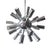 Small Chrome Sputnik Pendant from Cosack, Germany, 1970s For Sale - Image 4 of 4