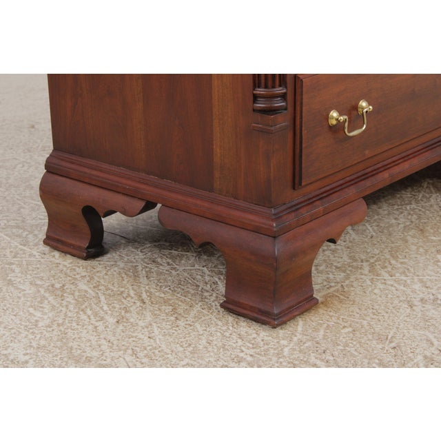Wood Statton New Market Cherry 10 Drawer Dresser W. Mirror For Sale - Image 7 of 18