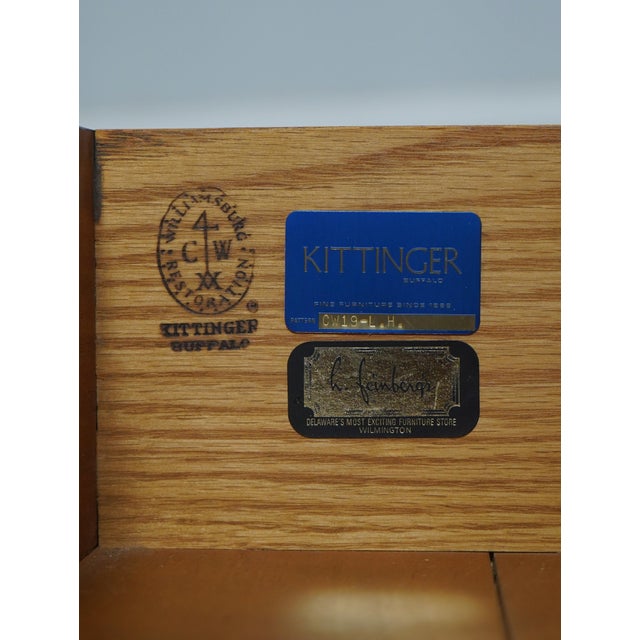 1970s Kittinger Colonial Williamsburg Mahogany Chippendale Lowboy For Sale - Image 18 of 18