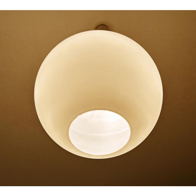 Gold Large Vintage Glass Pendant Light from Doria, 1950s For Sale - Image 8 of 13