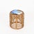 1960s Rattan and Wicker Round Stool attributed to Tito Agnoli, Italy, 1960s For Sale - Image 5 of 11