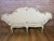 Celadon French Louis XV Corbeille Settee With Original Distressed Patina and Shell Crest For Sale - Image 8 of 18