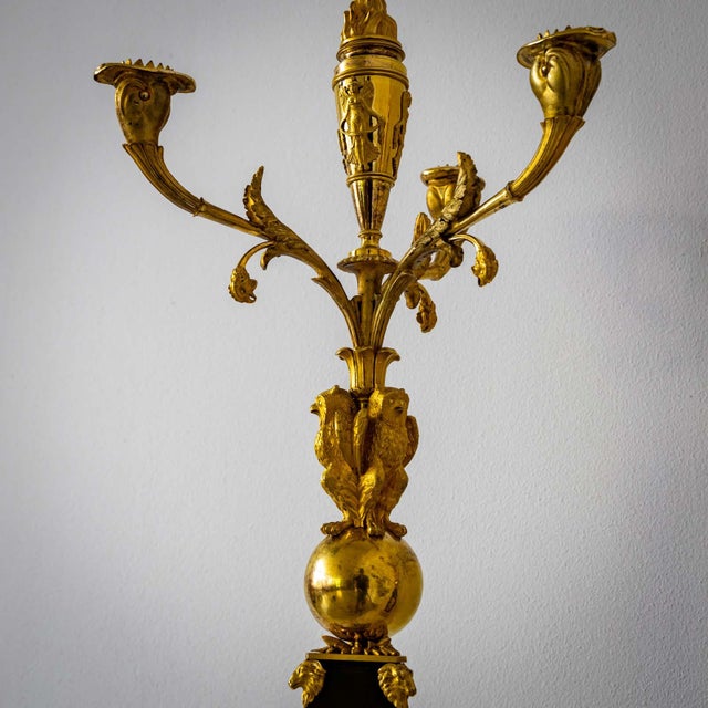 Empire Girandoles attributed to Claude Galle, France, 1810s-1820s, Set of 2 For Sale - Image 12 of 18