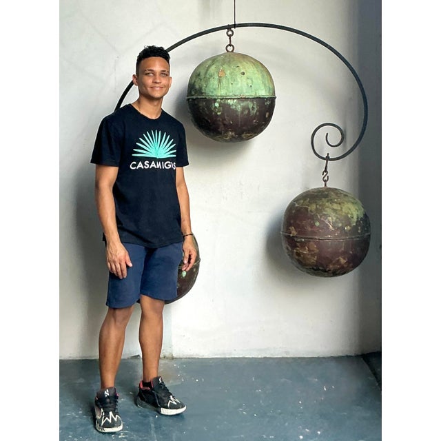 Vintage Boho Patinated Pawn Brokers Trade Sign For Sale - Image 4 of 5