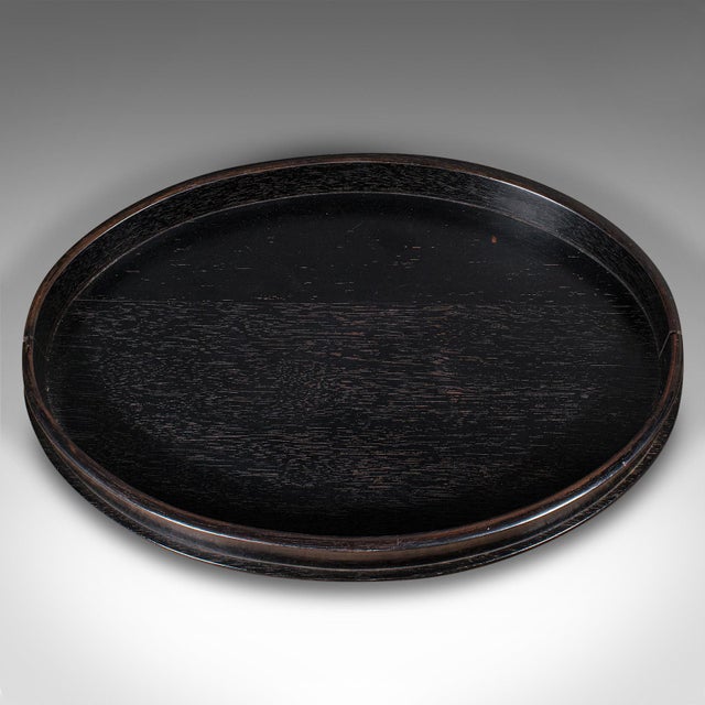 Wood 1900's Antique Oval Trinkets Tray For Sale - Image 7 of 9