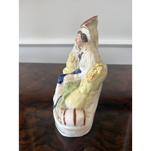 Antique Victorian Staffordshire Flatback Figure, 1860 For Sale - Image 4 of 9