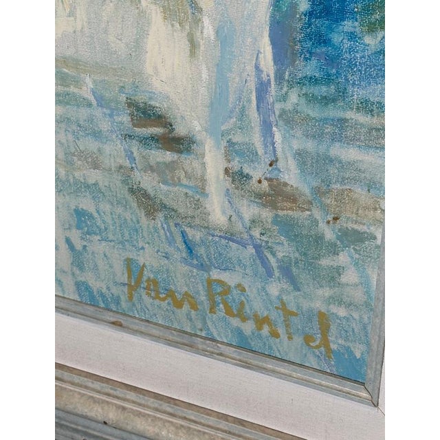 Theo Van Rintel, Impressionist Garden Terrace, Oil on Canvas, Framed For Sale - Image 4 of 6