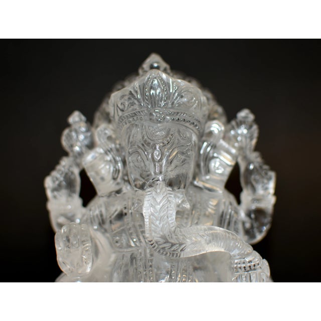 Rock Crystal Quartz Ganesh 7" For Sale In Los Angeles - Image 6 of 12