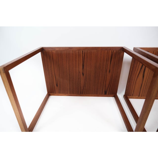 Danish Teak Nesting Tables, 1960s, Set of 2 For Sale - Image 13 of 16