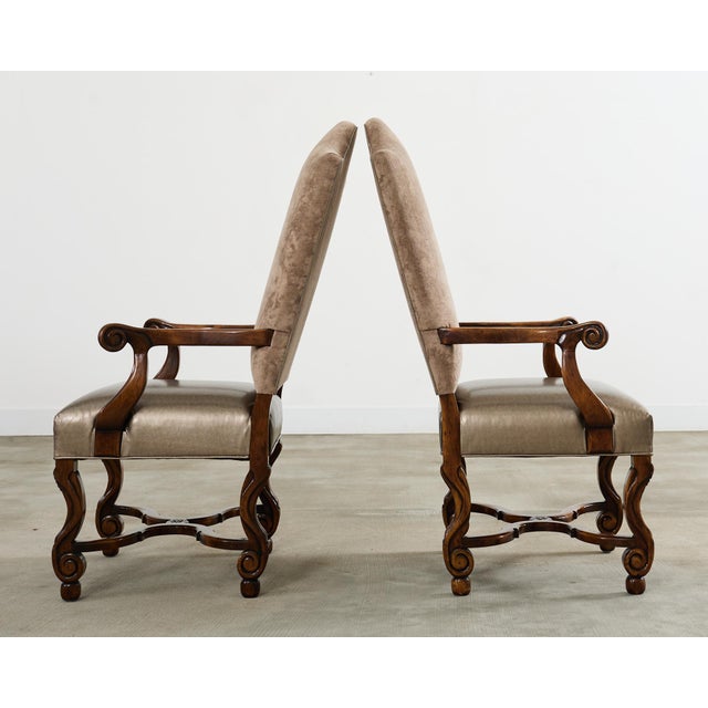 Set of Fourteen Baroque Style Os De Mouton Dining Chairs For Sale In Sacramento - Image 6 of 12