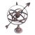 Vintage French Country Iron Garden Armillary Sundial For Sale