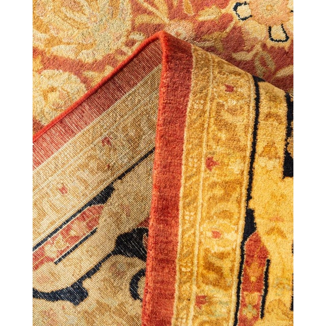 Mogul, One-of-a-Kind Hand-Knotted Area Rug in Orange, 5' 10" x 8' 9" For Sale In New York - Image 6 of 8