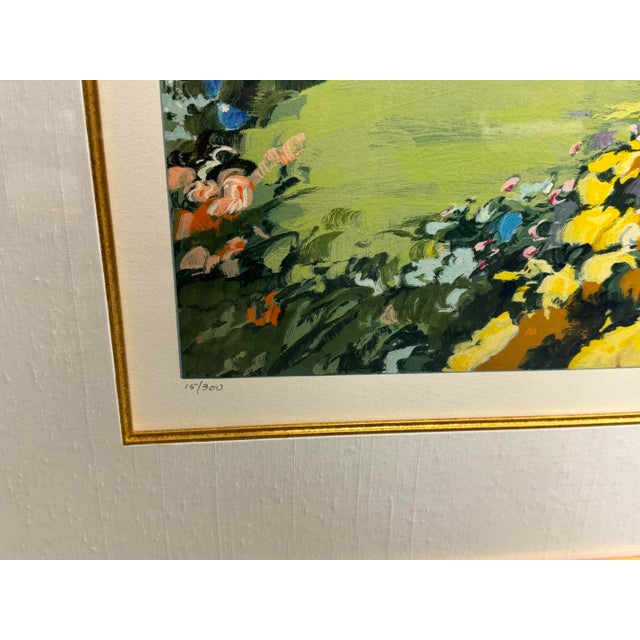 Late 20th Century Howard Behrens European Street Scene Devonshire Serigraph Print 15/300, Framed For Sale - Image 6 of 9