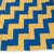 Blue Vintage 1940s Streak of Lightning Cotton Quilt - Blue and Yellow Staircase Geometric Stepped Pattern - 77" X 57" For Sale - Image 8 of 18