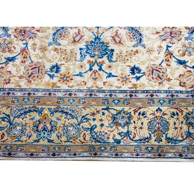 Abstract Mid 20th Century Persian Kashan Rug For Sale - Image 3 of 16