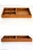 Mid-Century Modern 1970s Danish Teak Wood Partitioned Valet Tray Vide Poche For Sale - Image 3 of 9