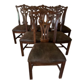 1990s Ethan Allen Traditional Dining Chairs - Set of 6 For Sale