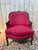 Louis xv style gondola-shaped armchair with a wide, enveloping back and the characteristic curved lines of the gondola...