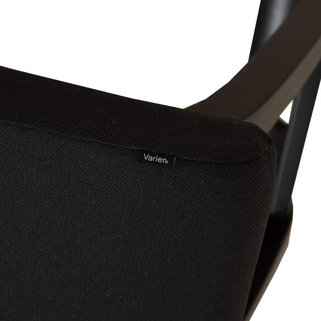 Wood Black Ash and Fabric Variable Stool from Varier For Sale - Image 7 of 12