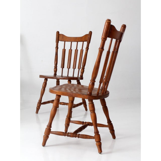 Vintage Richardson Brothers Windsor Dining Chairs Set of 4 For Sale - Image 14 of 18
