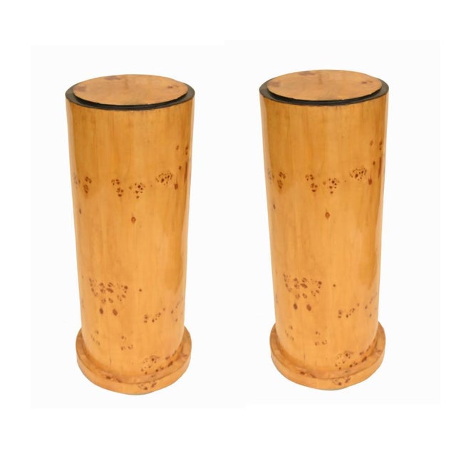Art Deco Revival Pedestal Stands, 1930s, Set of 2 For Sale - Image 6 of 6