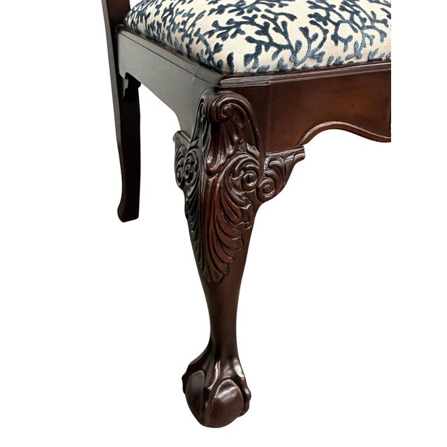 Brown Set of 8 Bernhardt Centennial Collection Chippendale Mahogany Dining Chairs For Sale - Image 8 of 9